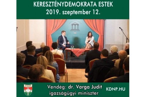 Kereszténydemokrata Est 2019.09.12.