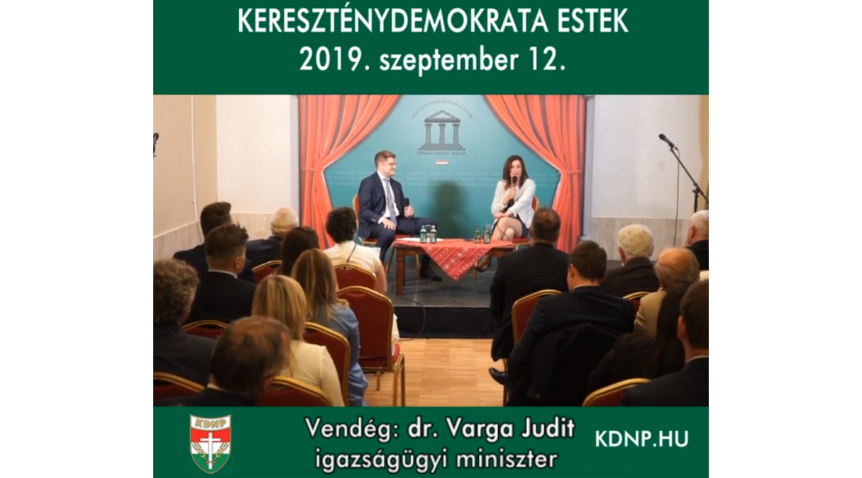 Kereszténydemokrata Est 2019.09.12.