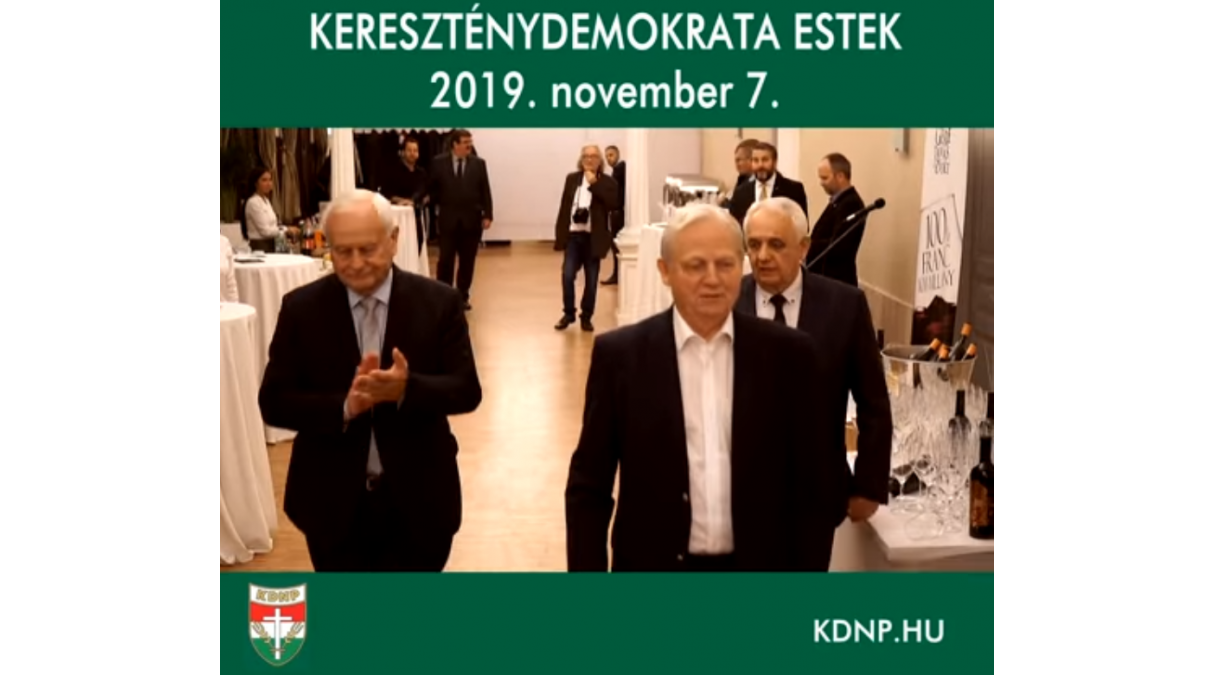 Kereszténydemokrata Est 2019.11.07.