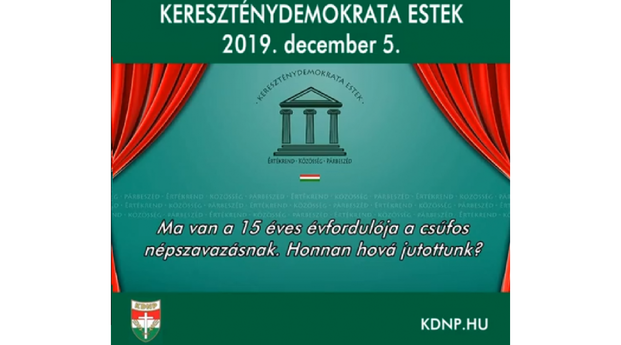 Kereszténydemokrata Est 2019.12.05.
